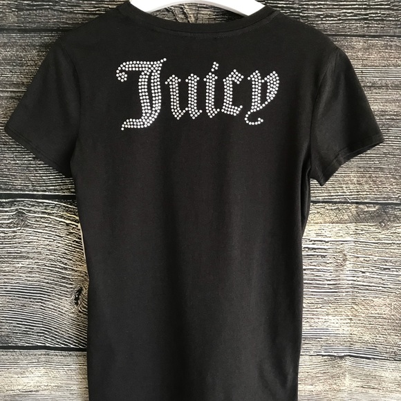 Juicy Couture T-Shirt Medium Black Label LA - Picture 7 of 8